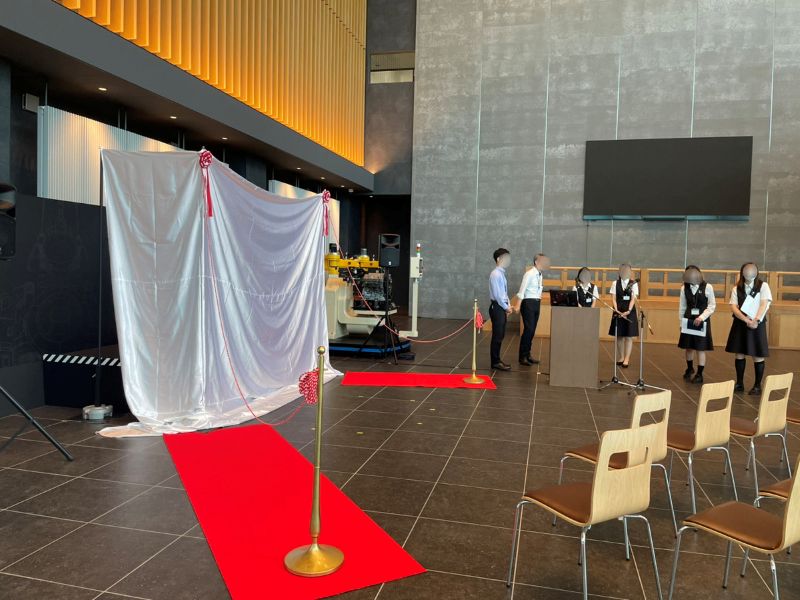 除幕式の設営事例